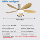 Modern LED Ceiling Fan with Remote Control: Resin Light for Home, Bedroom, Living Room - Ljojo