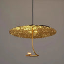 Ljojo Italy Metal Golden Black LED Pendant Lights for Master Bedroom Island Villa Chandelier
