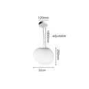 Ljojo Linear Glass Ball Pendant Light Modern Luxury Interior Lighting Staircase Bedroom