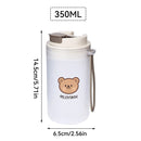 Ljojo 550ml Water Bottle - Sporty Portable Clear Cup with Rope
