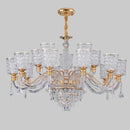 Ljojo Luxury Crystal Chandelier Pendant Light for Living & Dining Room