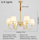 Modern Led Chandelier Lamp for Living Room by Ljojo - Simple Fabric Kitchen Dining Room Lighting