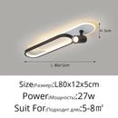 Nordic Long LED Ceiling Light for Living Dining Room Minimalist Kitchen Ljojo