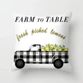 Lemon Pattern Summer Cushion Cover Throw Pillow for Sofa Decoration by Ljojo