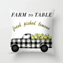 Lemon Pattern Summer Cushion Cover Throw Pillow for Sofa Decoration by Ljojo