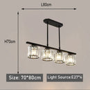 Nordic Modern Luxury Crystal Chandelier Three-Head Hanging Light Fixture for Living Room by Ljojo