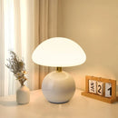 LED Mushroom Small Table Lamp Cream Ceramic Bedroom Atmosphere Light Ljojo