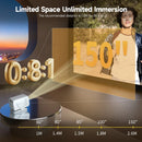 Ljojo™ Magcubic HY310X 4K WiFi6 Auto Focus Android 11 Projector for Full HD Home Cinema