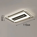 Ljojo Modern Quiet Ceiling Fan with Led Light Control for Bedroom and Living Room