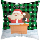 Cute Santa Claus Snowman Print Pillowcase for Ljojo Christmas Party Decor