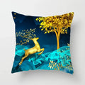 Golden Tree Forest Pillow Case by Ljojo: Car/Home Sofa Bed Decor, 45x45cm Decorative Cushion Cover