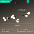 LED Glass Balls Ceiling Chandelier Stylish Lighting Fixture for Living Room by Ljojo