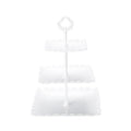 Ljojo 3-Layer Fruit Tray for Party Desserts, Snacks, and Fruits