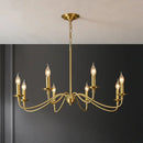 American Retro Gold Candle Chandeliers for Living Dining Room by Ljojo: Pendant Lighting Fixture