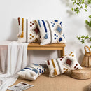 Boho Loop Tufted Tassel Pillow Cover for Home Decor by Ljojo