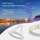 Ljojo Lstre Modern Circle Chandelier for Bright 360° Lighting in Living Room