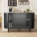 Ljojo™ Fluted Wooden Sideboard Buffet with Drawers and Shelves