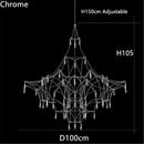 LED Crystal Chandelier: Romantic Starry Living Room Lighting by Ljojo
