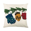 Christmas Decor Pillow Cover 18x18 in Linen Throw - Ljojo Home Decor