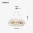 Modern LED Dandelion Gold Round Pendant Lamp for Dinning Living Room by Ljojo