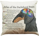 Dachshund Linen Pillowcase 45*45cm by Ljojo: Cozy Decor for Car, Bedroom, Sofa & Kids