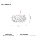 Ljojo Modern Acrylic Flower Chandelier for Bedroom and Dining Room