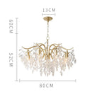 Ljojo Luxury Crystal Chandelier Pendant Lamp for Elegant Living Spaces