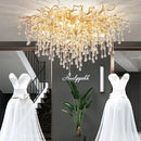 Ljojo Luxury Crystal LED Chandelier for Living Room, Hotel, and Hall