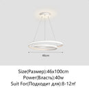 Modern Ring Hall LED Hanging Lamps Exquisite Home Decoration for Living Dining Bedrooms by Ljojo
