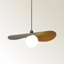 Ljojo Aluminum Shade Glass Globe Chandelier Pendant Lamp for Living Dining Room