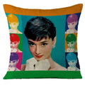 Audrey Hepburn Plush Cushion Cover by Ljojo - Home Decor Sofa Pillow Cover