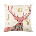 Christmas Party Pillowcase with Santa Claus & Snowman Print for Home Decoration by Ljojo.