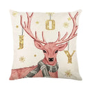 Christmas Party Pillowcase with Santa Claus & Snowman Print for Home Decoration by Ljojo.