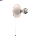 Ljojo LED Wall Light Mirror White Iron Bedside Wall Lamp