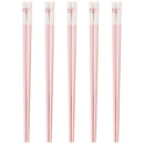 Ljojo Love Alloy Chopsticks Set - Non-Slip, Healthy, Korean Style, 5 Pairs