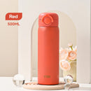 Ljojo 500ML Vacuum Flasks Tumbler, Stainless Steel Thermal Insulated Cup, Hot/Cold Drinkware