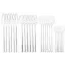 Ljojo 24Pcs Stainless Steel Flatware Set: Matte Knife Fork Spoon Teaspoon for Dining & Kitchen