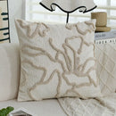 Boho Floral Tufted Cushion Cover 45x45 Pillowcase Home Decor - Ljojo