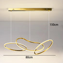 Ljojo Modern Minimalist Circular Hollow Staircase Chandelier for High Ceiling Living Room