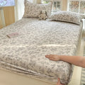Ljojo 100% Cotton Mattress Protector Cover - Single Piece, Non-slip, Dustproof