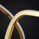 Ljojo Modern Minimalist Circular Hollow Staircase Chandelier for High Ceiling Living Room