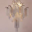 Ljojo Luxury Italy Designer Tassel Chandelier Aluminum Chain Living Room Lighting Fixtures