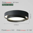 Ljojo LED Ceiling Light Modern Minimalist White Black Grey Indoor Lighting Fixture