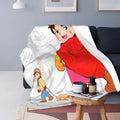 Heidi Alps Fleece Blanket Soft Cozy Throw Bedding for Sofa by Ljojo
