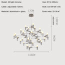 Ljojo Metal Pendant Chandelier: Modern Luxury G9 LED Lighting Fixture