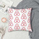 Ljojo Logo Pillowcase - Printed Polyester Zip Bed Cushion Cover