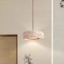 Natural Stone Pendant Lamp Minimalist Round LED Chandelier by Ljojo - Indoor Lighting Decor