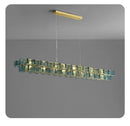 Ljojo Luxury Glass Chandelier: Modern Design for Living Room, Bedroom, Hotel, Bar Counter