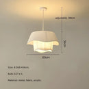 Nordic Creamy Style Fabric Pendant Lamps for Bedroom Decor by Ljojo