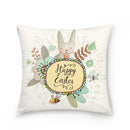 Easter Bunny Polyester Throw Pillow for Home Decor Sofa by Ljojo